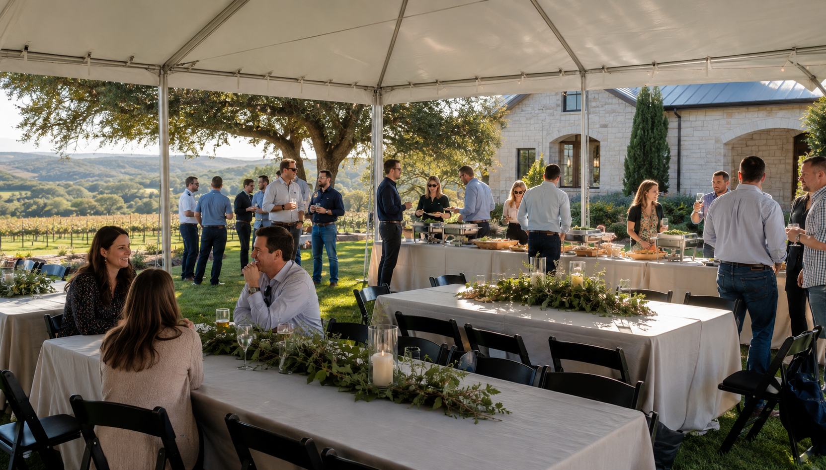 Texas Hill Country event setting